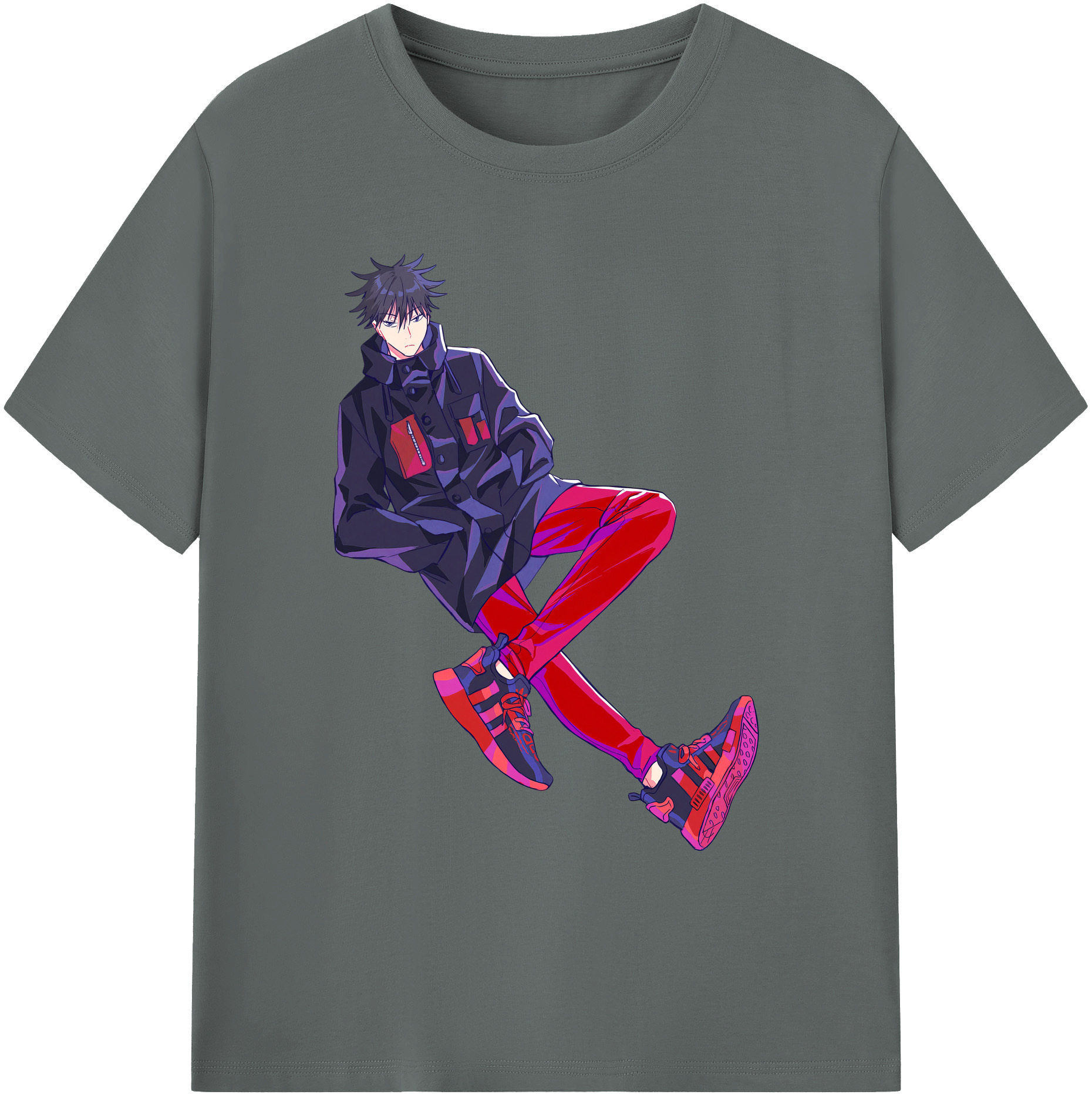 （画像用） 呪術廻戦 Jujutsu Kaisen 綿100％ メンズ半袖Tシャツ｜肌触りやわらか＆通気性